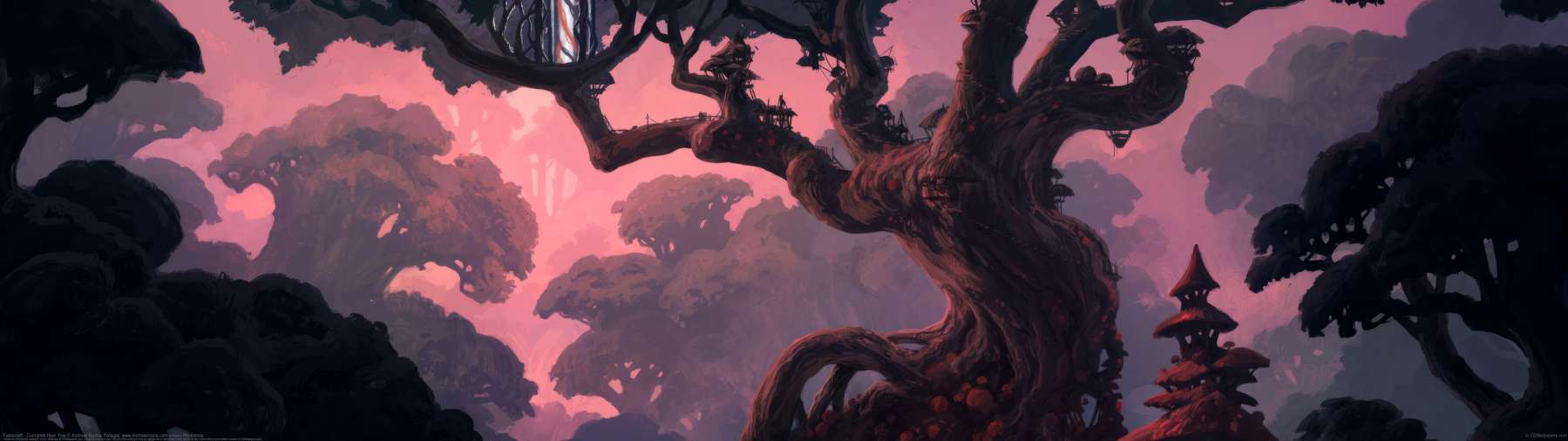 Fablecraft - Corrupted Hear Tree  ultrawide wallpaper