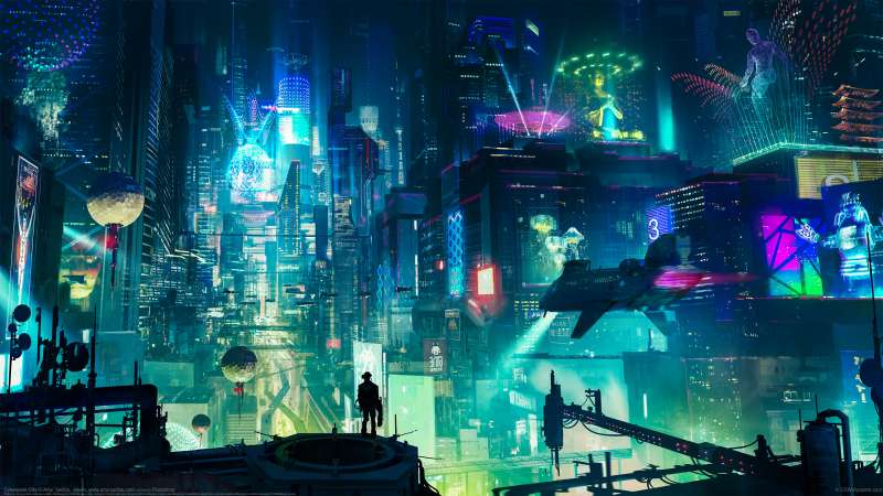 Cyberpunk City wallpaper or background