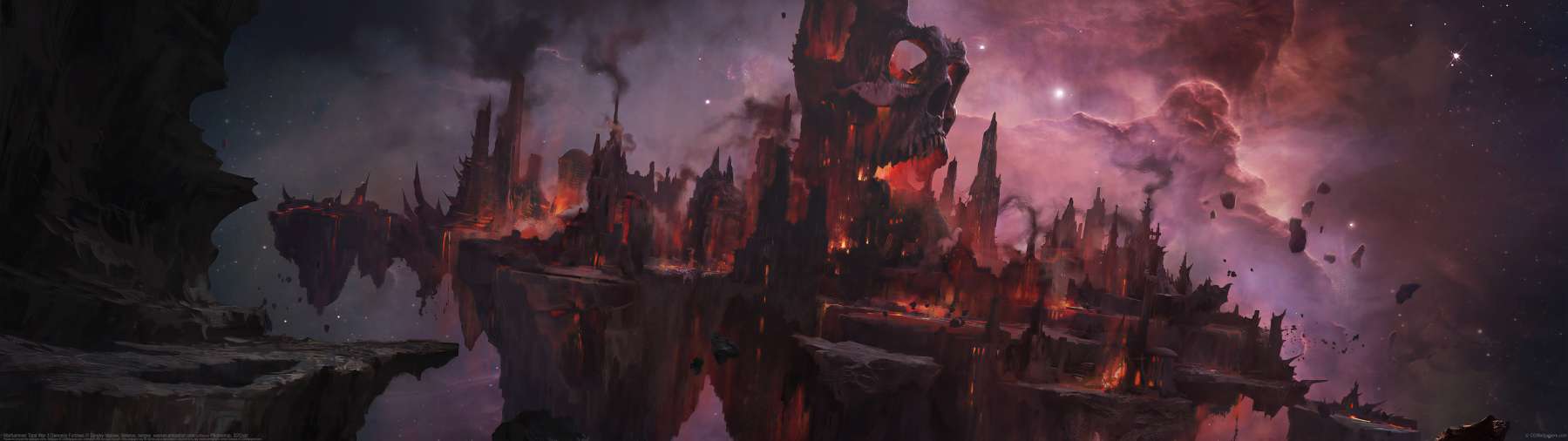 Warhammer Total War 3 Demonic Fortress ultrawide wallpaper